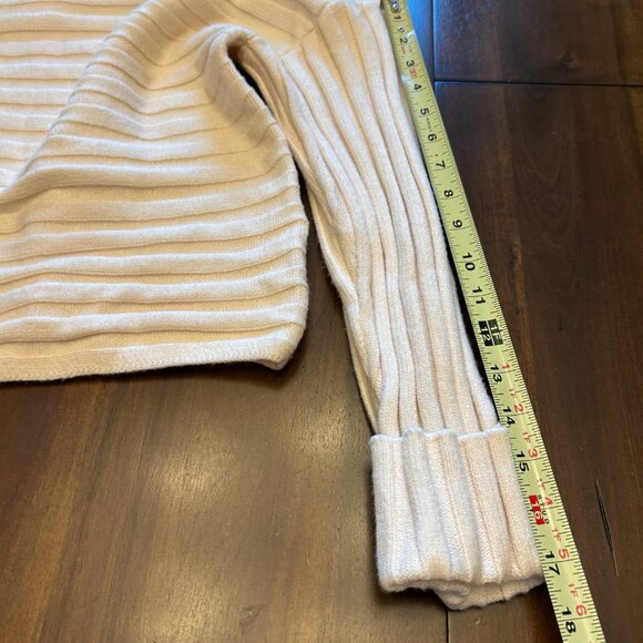 NWT PrettyGarden Side Button Sweater Cream Medium Long Sleeve Ribbed Knit - Picture 16 of 16